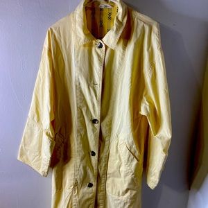 Women Light Yellow 3/4 length Lightweight Jacket